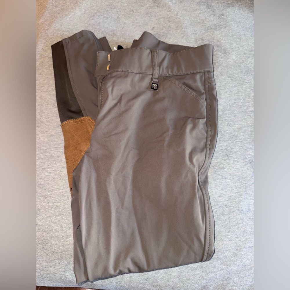 Preowned Romfh walnut brown knee patch breeches size 28